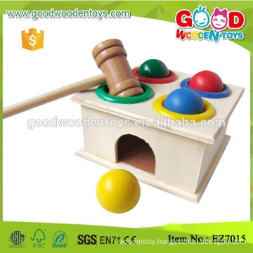 Baby Hand Exercise Wooden Hammering Balls Toys w/ balls, hammer, box